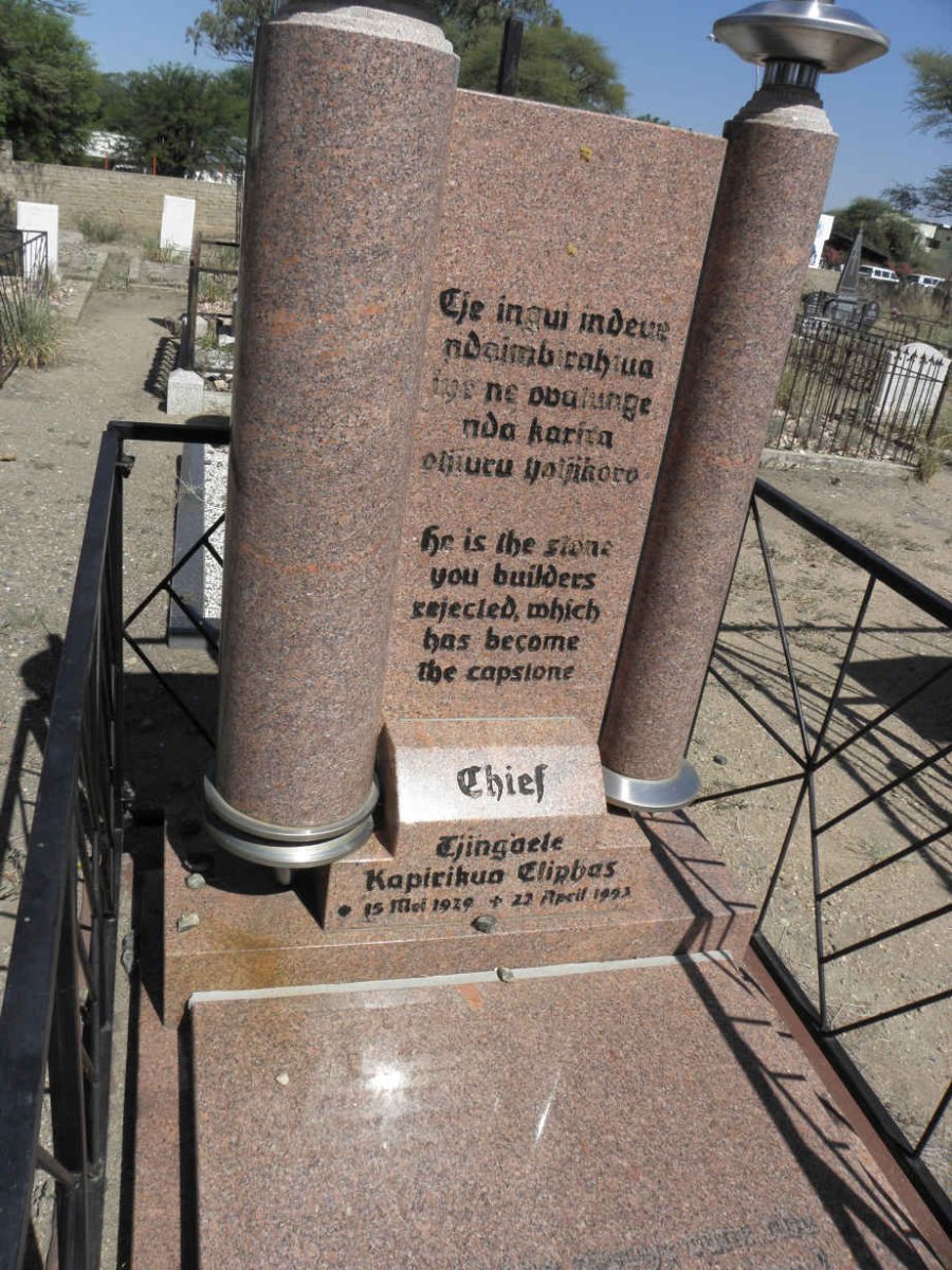 TJINGAELE Kapirikua Elirbas 1919-1993