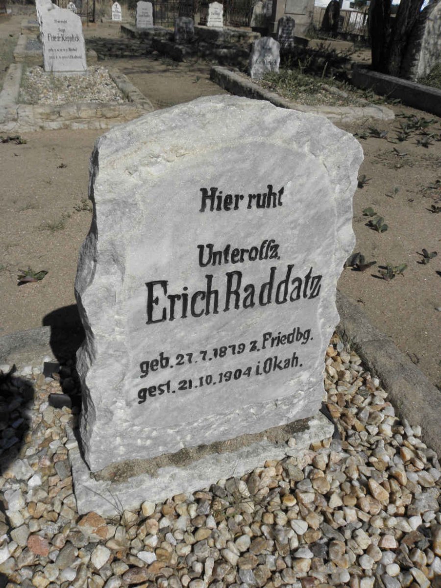 RADDATZ Erich 1878-1904