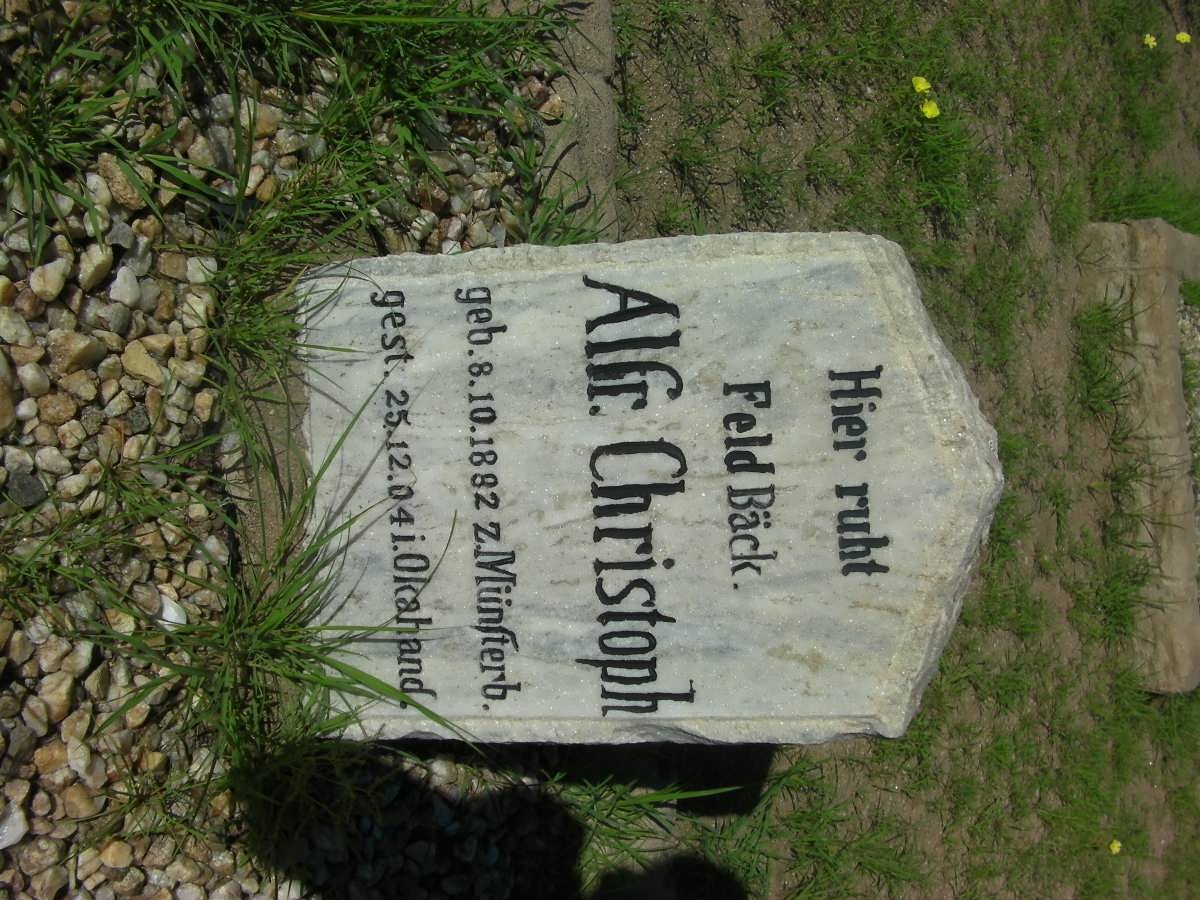 CHRISTOPH Alfr. 1882-1904
