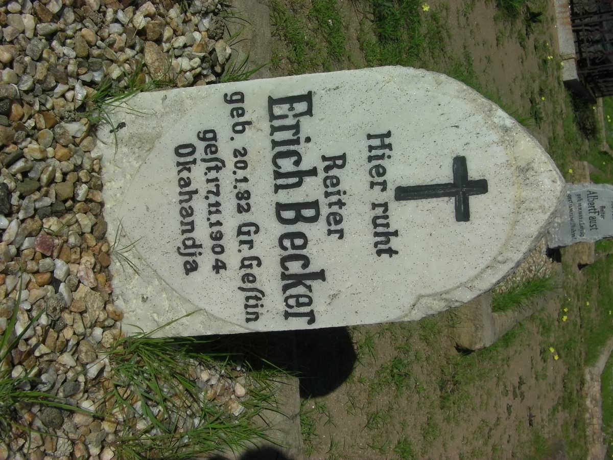 BECKER Erich 1882-1904