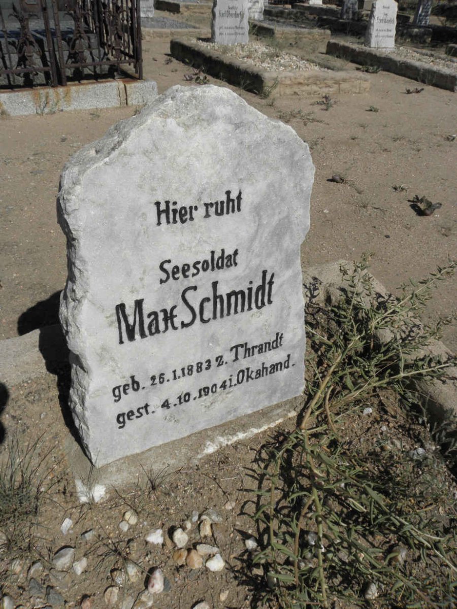 SCHMIDT Max 1883-1904