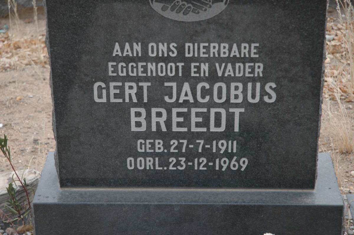 BREEDT Gert Jacobus 1911-1969