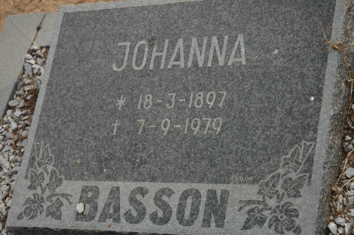 BASSON Johanna 1897-1979