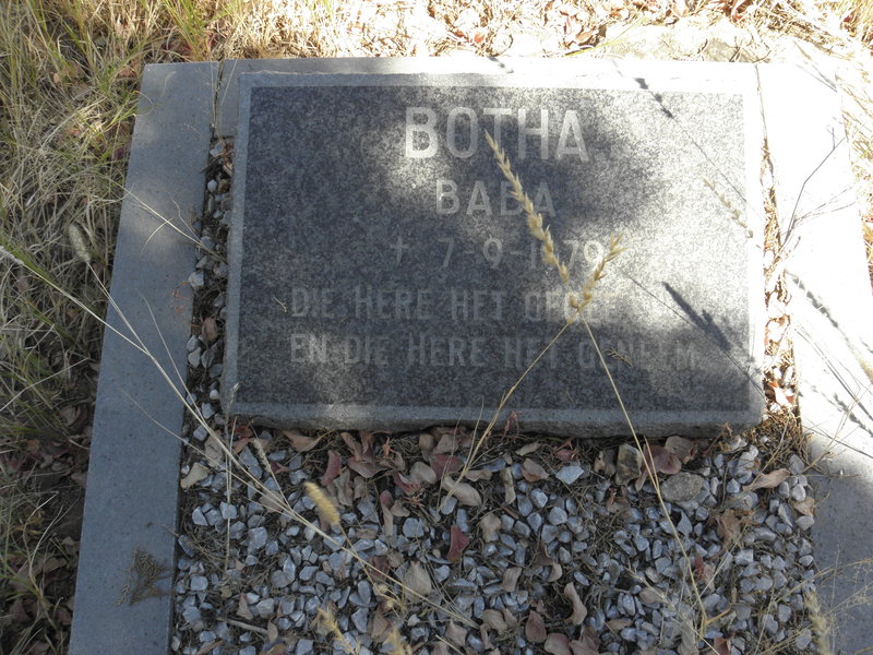 BOTHA Baba -1979