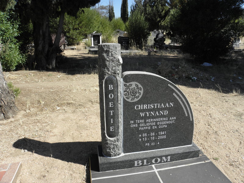 BLOM Christiaan Wynand 1941-2005