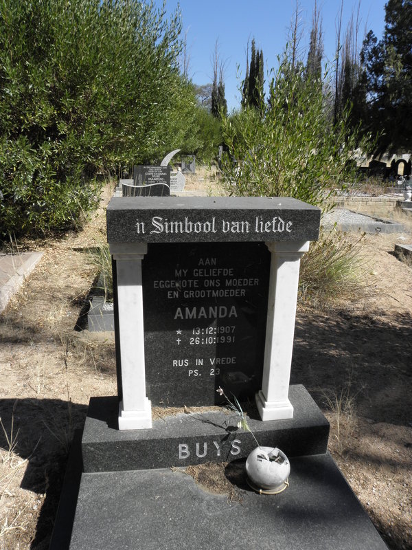 BUYS Amanda 1907-1991