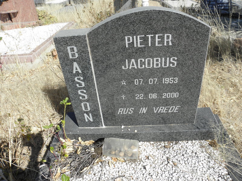 BASSON Pieter Jacobus 1953-2000