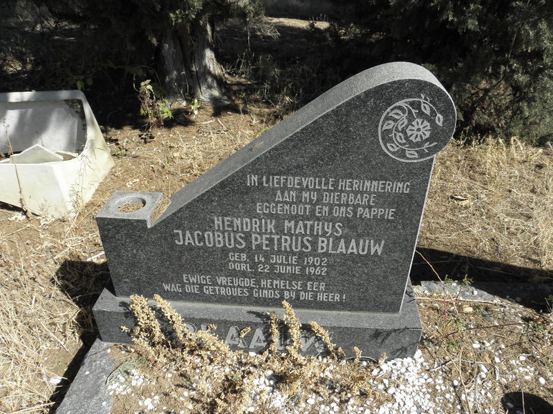 BLAAUW Hendrik Mathys Jacobus Petrus 1902-1962