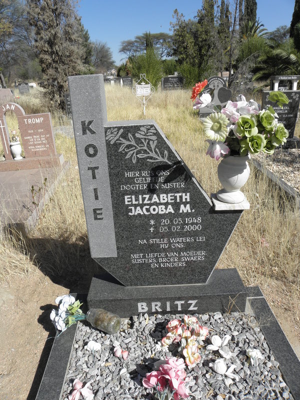 BRITZ Elizabeth Jacoba M. 1948-2000