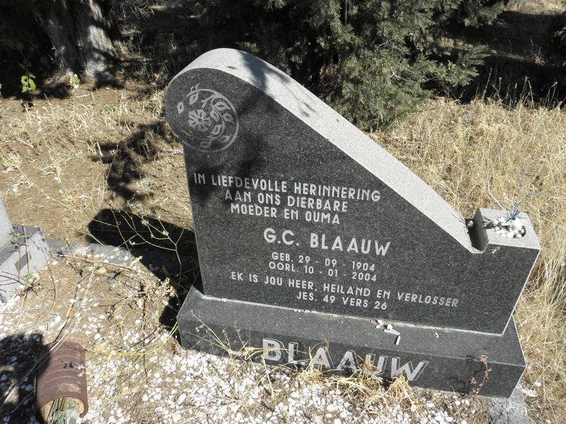 BLAAUW G.C. 1904-2004