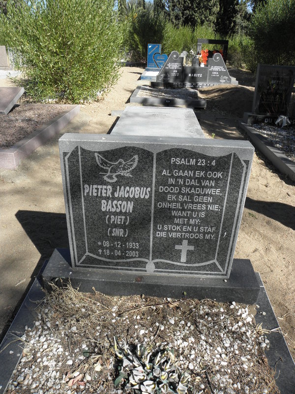 BASSON Pieter Jacobus 1933-2003