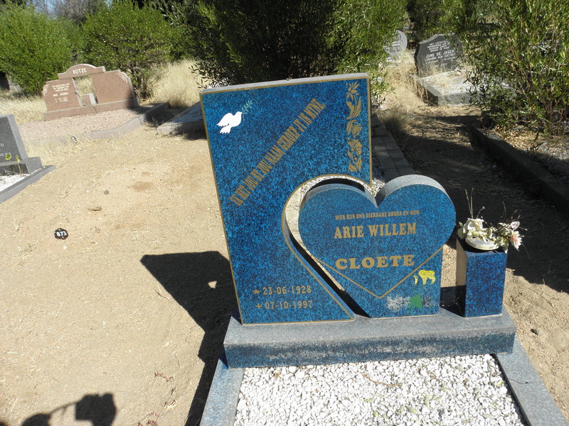 CLOETE Arie Willem 1928-1997