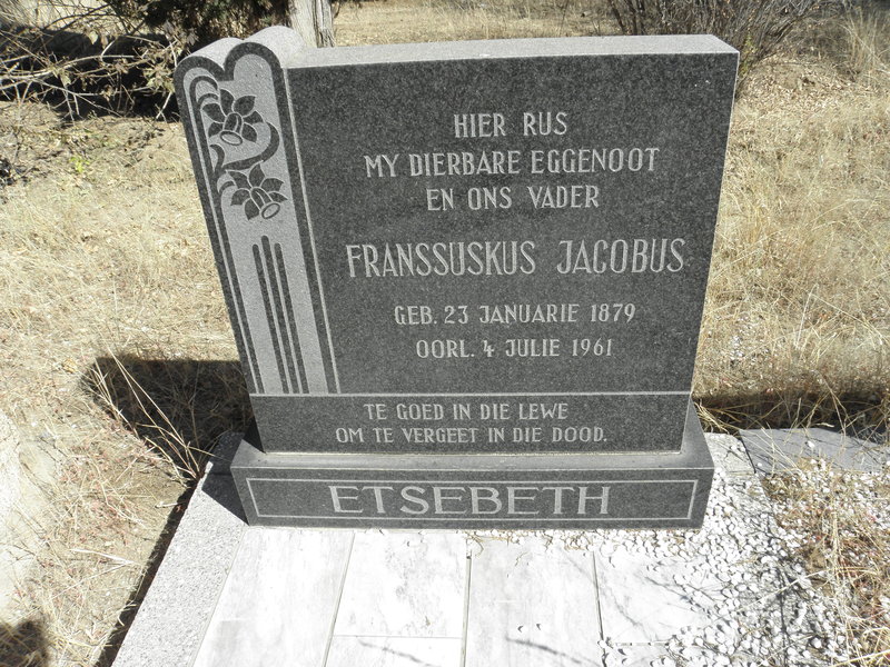 ETSEBETH Franssuskus Jacobus 1879-1961