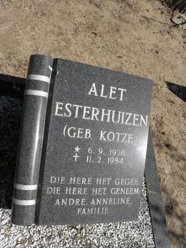 ESTERHUIZEN Alet nee KOTZE 1956-1984