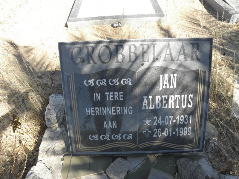 GROBBELAAR Jan Albertus 1931-1999