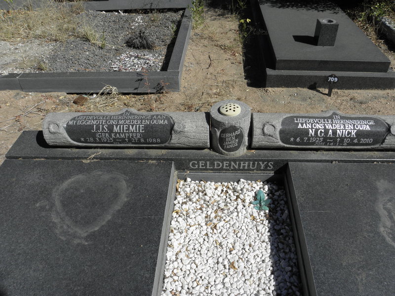 GELDENHUYS N.G.A. 1925-2010 &amp; J.J.S. KAMPFER 1925-1988