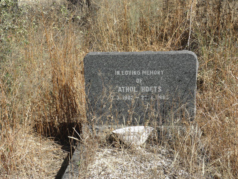 HOETS Athol 1902-1963