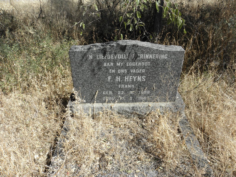 HEYNS F.H. 1896-1963
