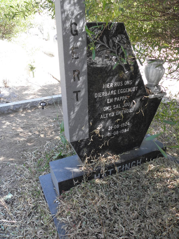 HATTINGH Gert 1924-1984