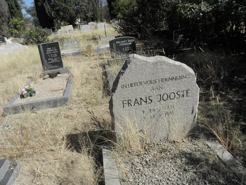 JOOSTE Frans 1931-1985