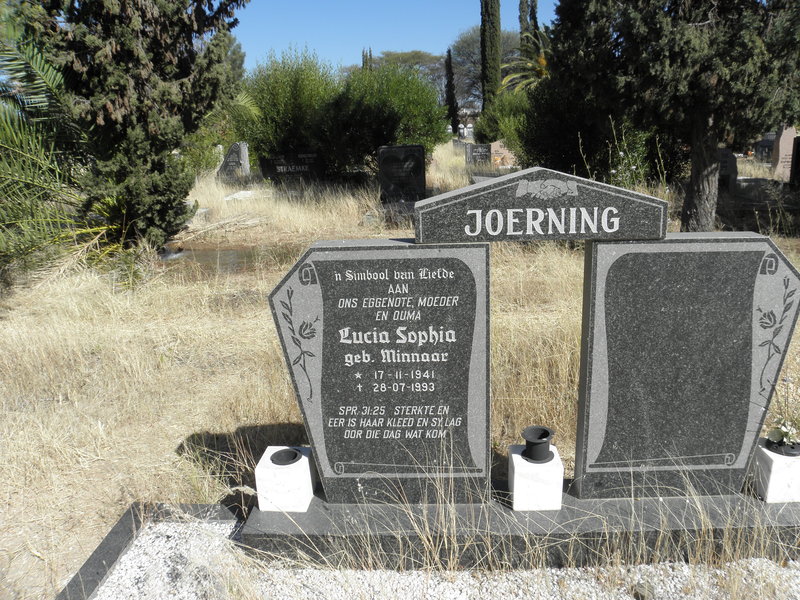 JOERNING Lucia Sophia nee MINNAAR 1941-1993