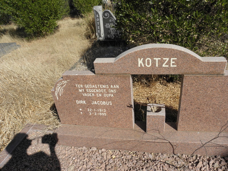 KOTZE Dirk Jacobus 1913-1995