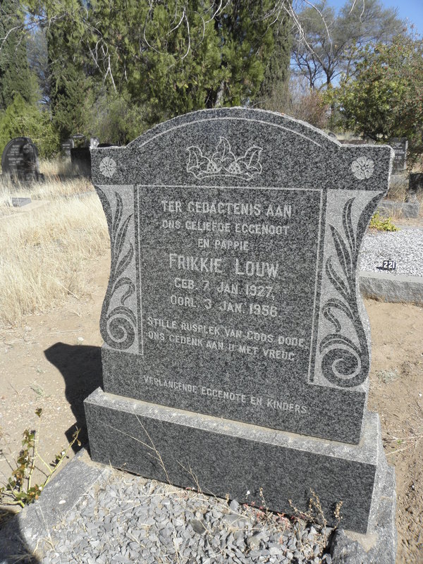 LOUW Frikkie 1927-1956
