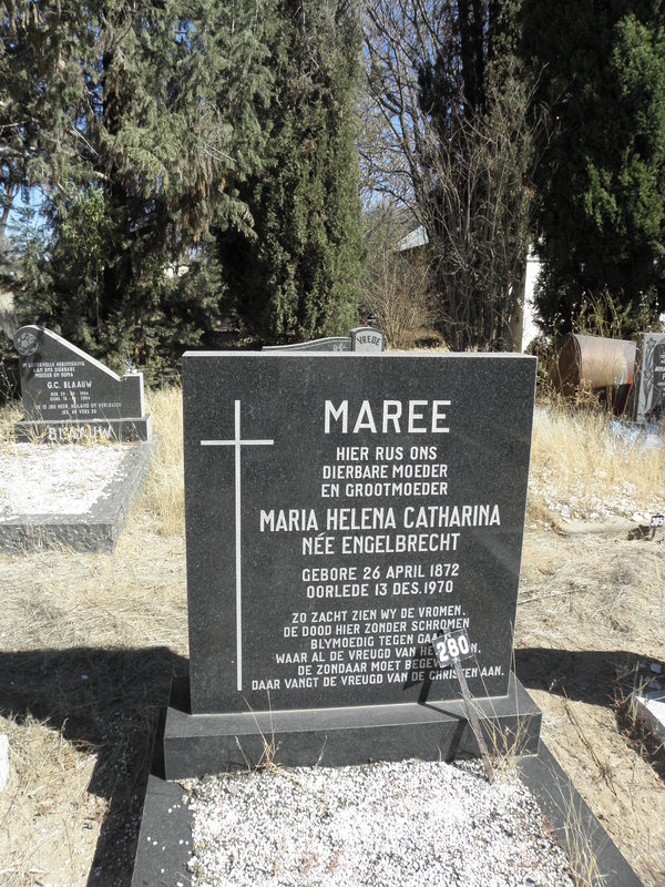 MAREE Maria Helena Catharina nee ENGELBRECHT 1872-1970