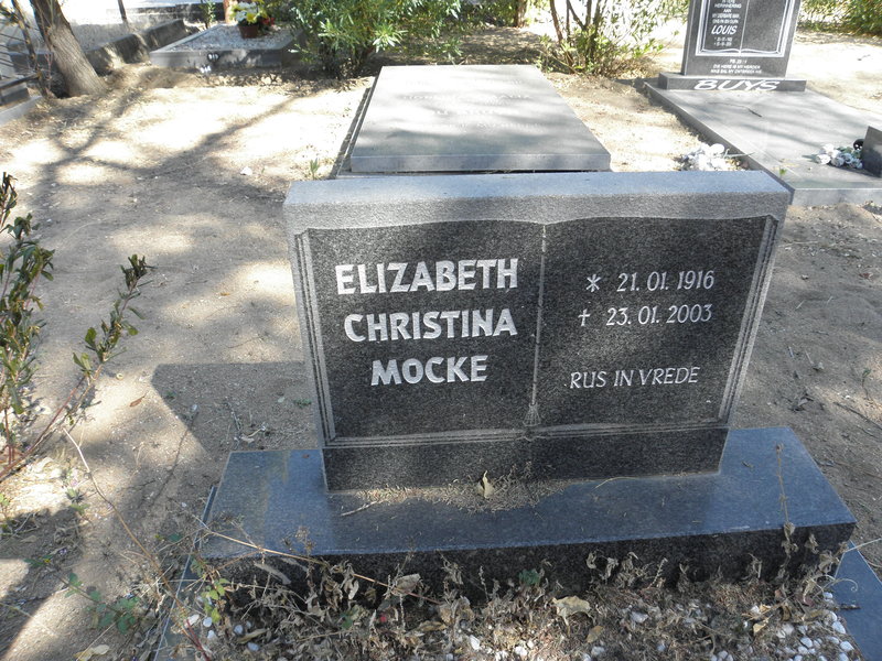 MOCKE Elizabeth Christina 1916-2003