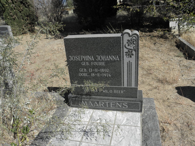 MAARTENS Josephina Johanna nee FOURIE 1892-1974