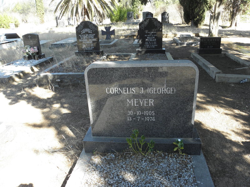 MEYER Cornelius J. 1905-1974