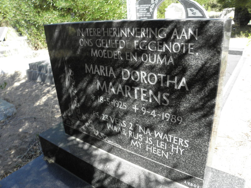 MAARTENS Maria Dorothea 1925-1989