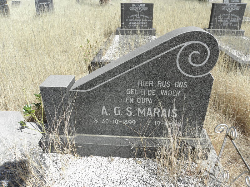 MARAIS A.G.S. 1899-1981