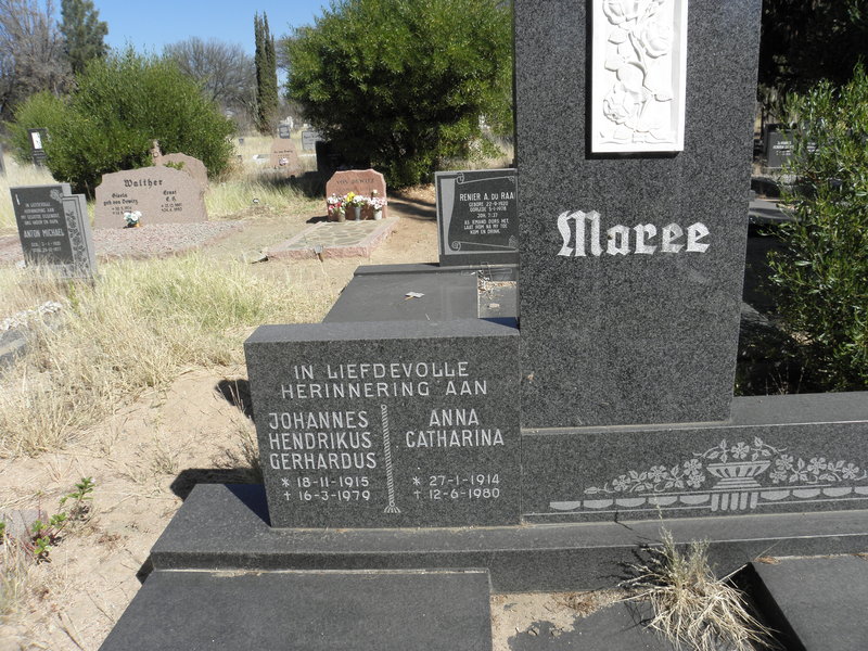 MAREE Johannes Hendrikus Gerhardus 1915-1979 &amp; Anna Catharina 1914-1980