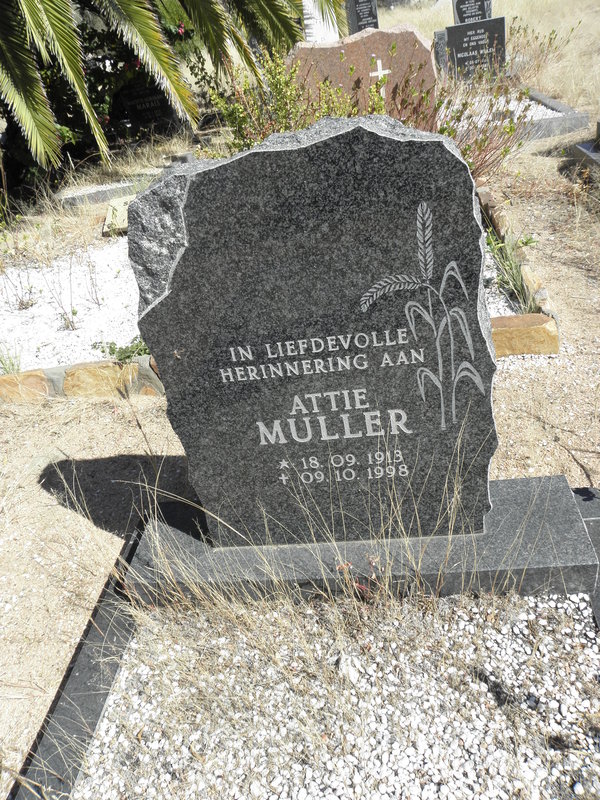 MULLER Attie 1913-1998