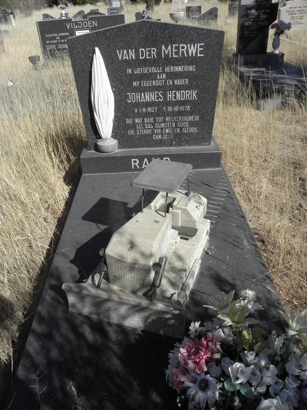 MERWE Johannes Hendrik, van der 1927-1978