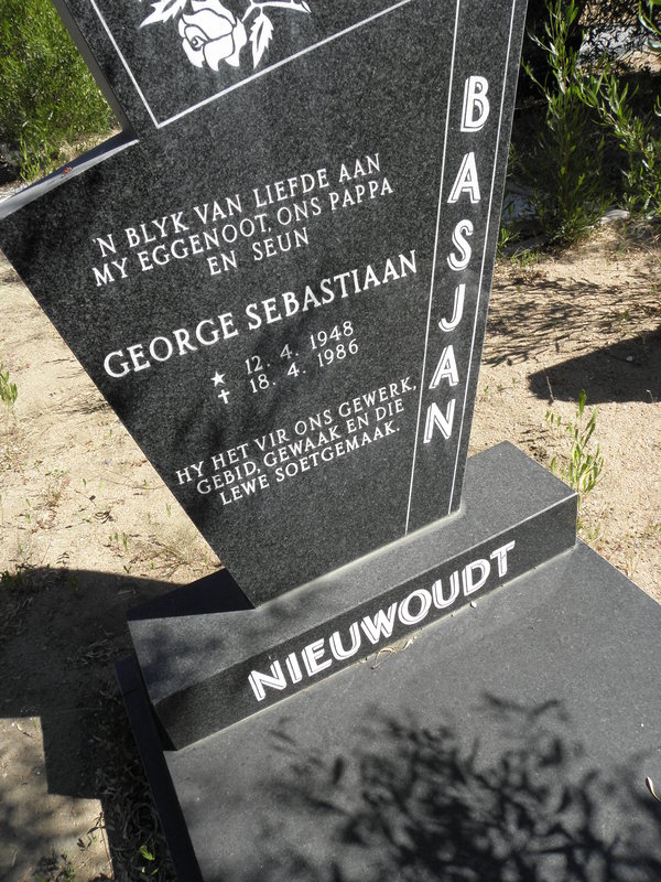 NIEUWOUDT George Sebastiaan 1948-1986
