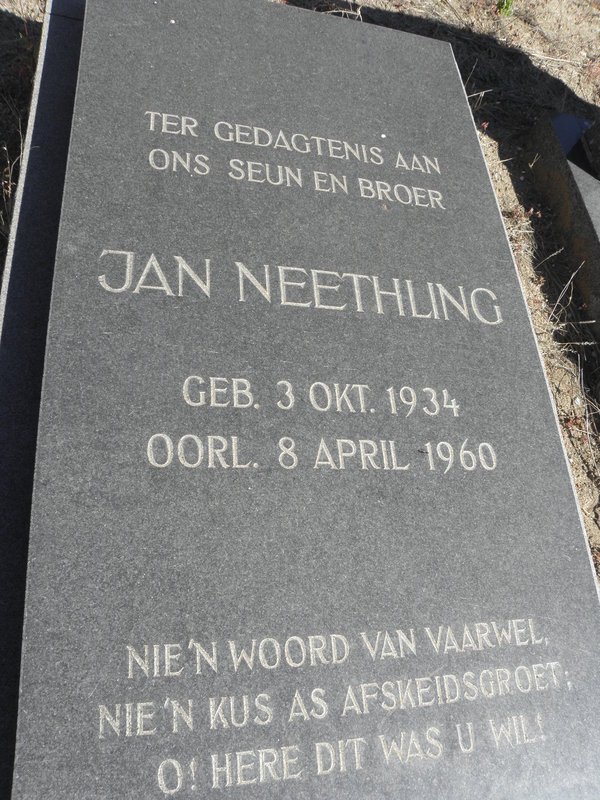 NEETHLING Jan 1934-1960