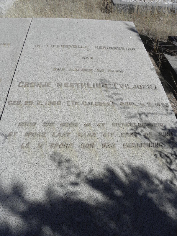 NEETHLING Cronje nee VILJOEN 1900-1983