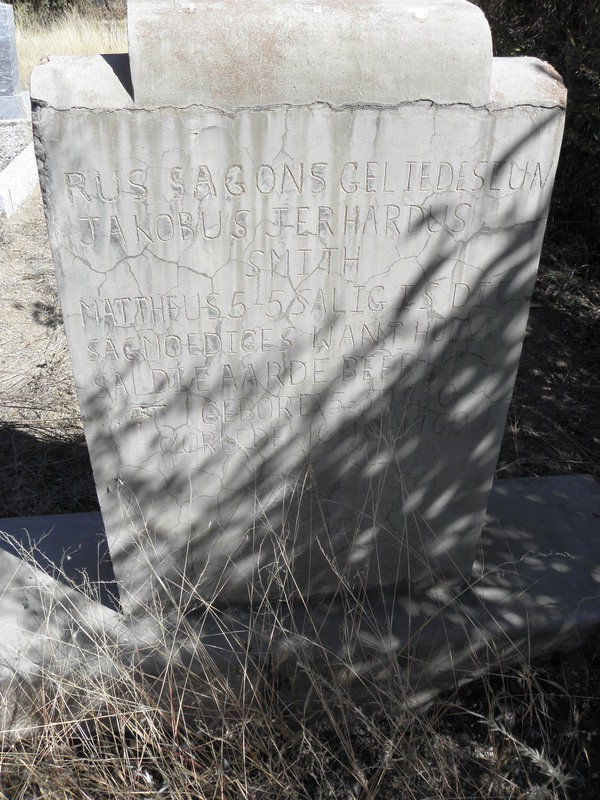 SMITH Jakobus Jerhardus 1960-1960