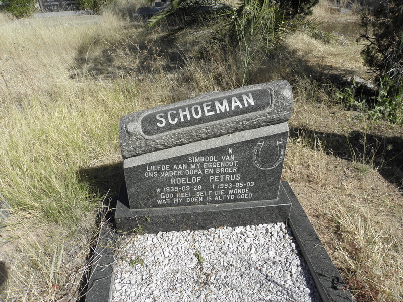 SCHOEMAN Roelof Petrus 1939-1993