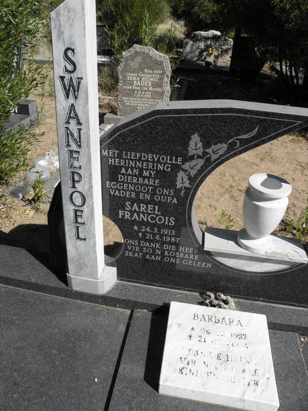 SWANEPOEL Sarel Francois 1913-1987