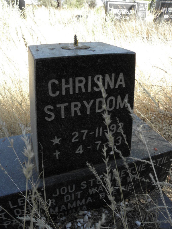 STRYDOM Chrisna 1992-1993