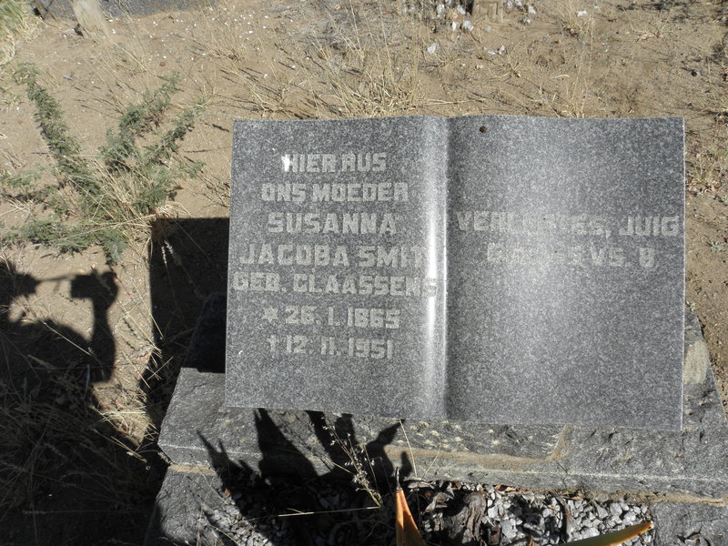SMIT Susanna Jacoba nee CLAASSEN 1865-1951