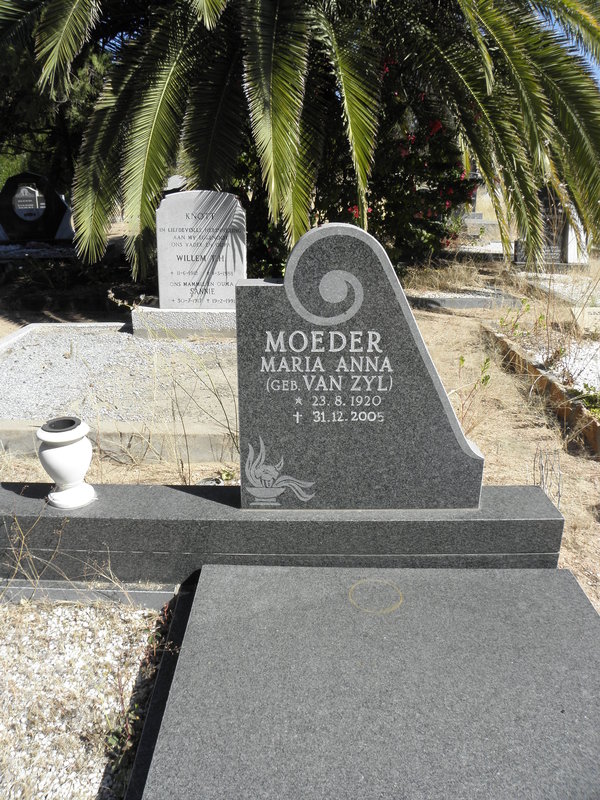 SMIT Maria Anna nee VAN ZYL 1920-2005