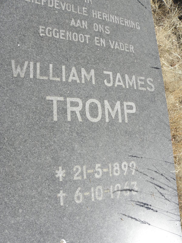 TROMP William James 1899-1963
