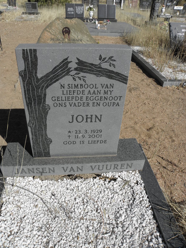 VUUREN John, Jansen van 1929-2001