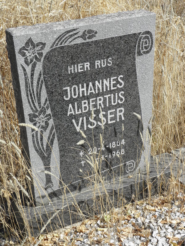 VISSER Johannes Albertus 1884-1968