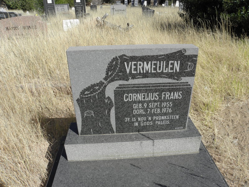 VERMEULEN Cornelius Frans 1955-1976