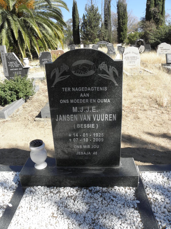 VUUREN M.J.J.E., Jansen van 1925-2009